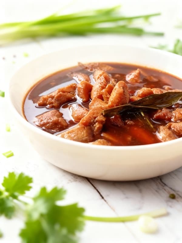After: Filipino pork adobo stew