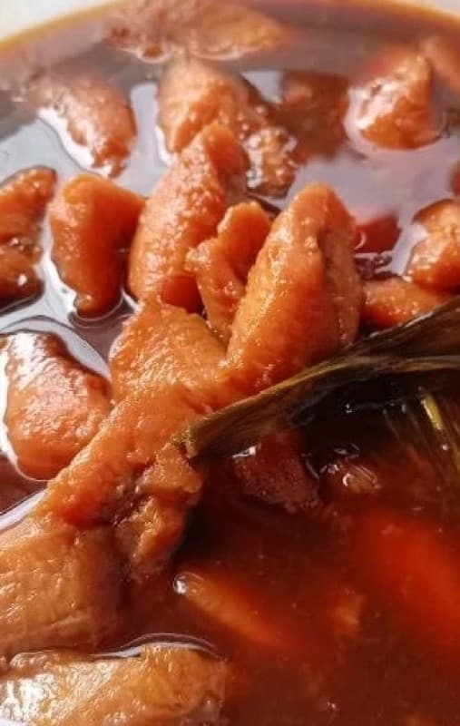 Before: Filipino pork adobo stew