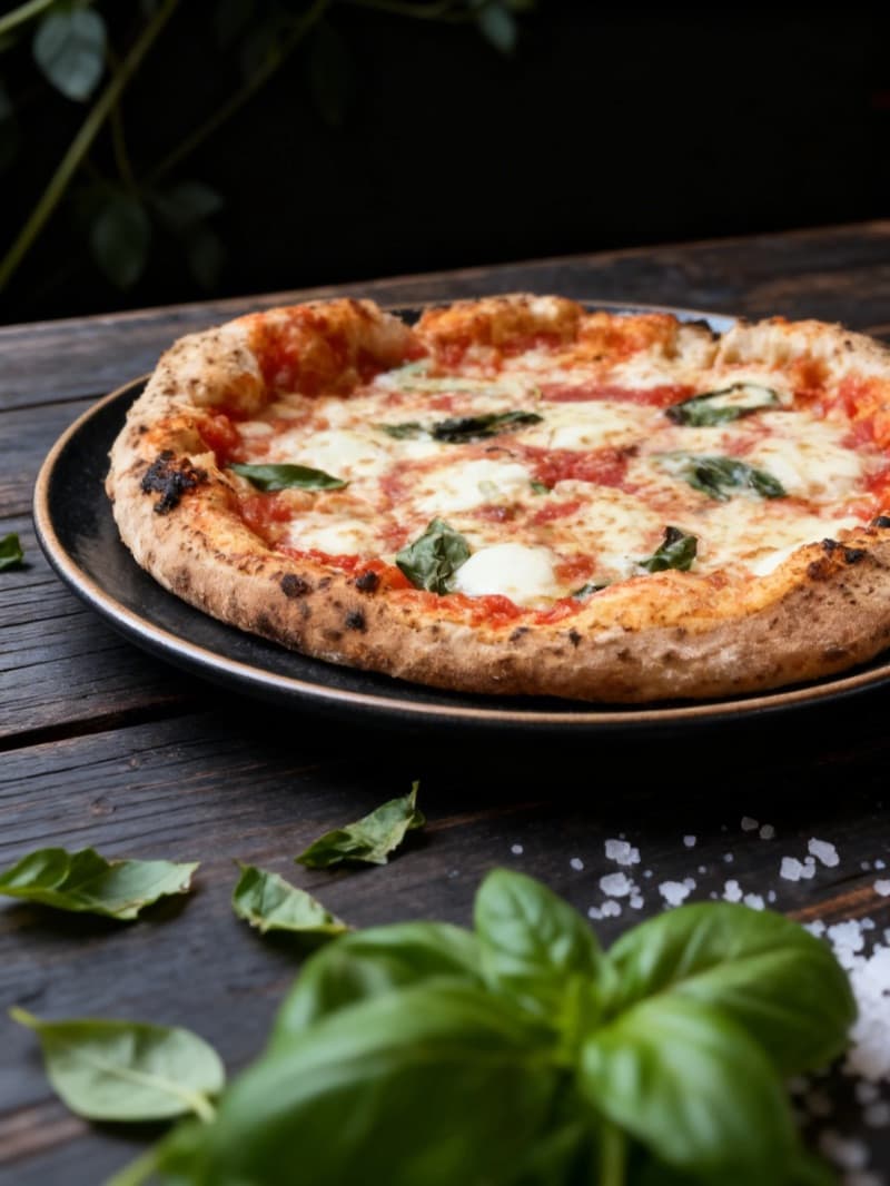 After: Neapolitan margherita pizza