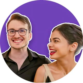 Paolo Rosson and Shivani Kanojia, founders of MenuPhotoAI