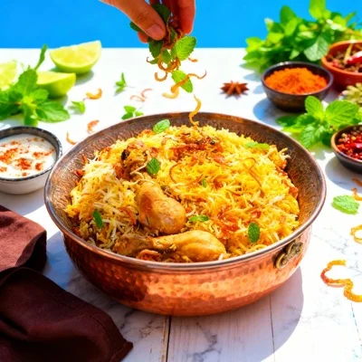 Vibrant & High-Contrast Action food photography style by MenuPhotoAI - Dynamic action shots with bright lighting and bold shadows