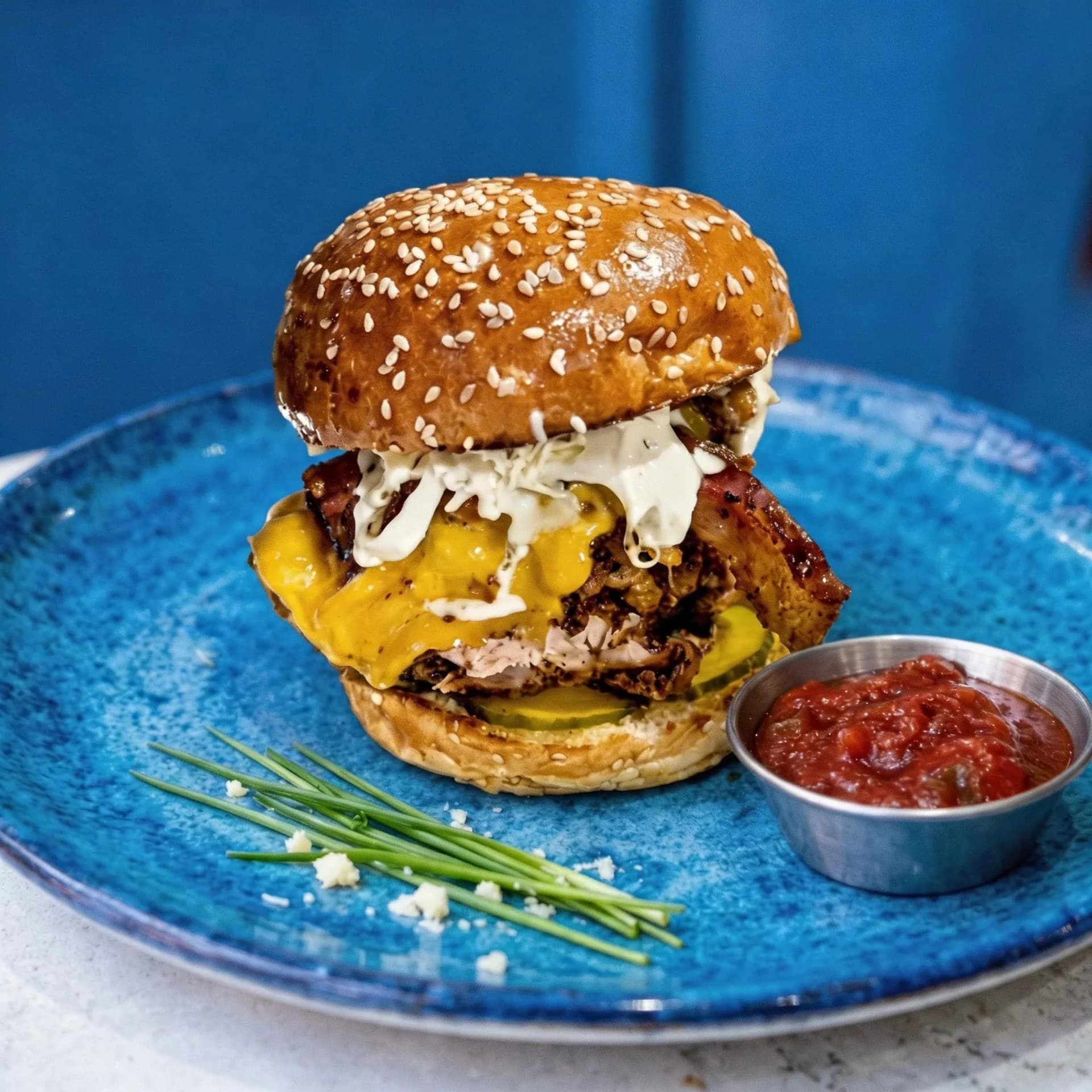 House Burger — after style match